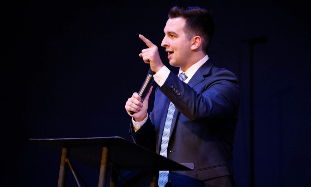 Matthew Tullos preaching